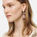 Korvakorut, FRENCH RIVIERA|Modern Pink Earrings in Gold