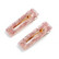 Pinnisetti|SUGAR SUGAR, Rectangle Light Pink Clip Set with Rose