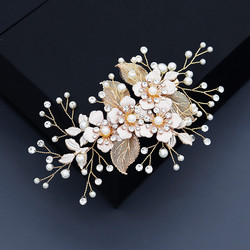 Hiuskoru, hiusklipsi ROMANCE, Gorgeous Champange Hairclip with Pearls