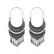 Korvakorut, Large Bohemian Hanger Earrings in Antique Silver