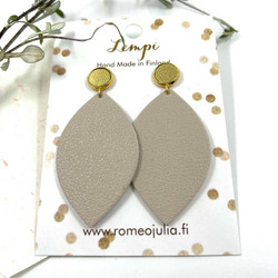 LEMPI-korvakorut, Iisa (nappi, beige)