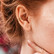 Lävistysrengas, Implant Grade Titanium Triple Hoops in Gold