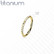 Lävistysrengas, Implant Grade Titanium Pyramid Cut Hoop in Gold