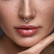 Lävistysrengas, Implant Grade Titanium Single Line CZ Hoop in Gold