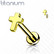 Rustokoru/traguskoru, Implant Grade Titanium Mini Cross in Gold