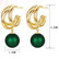 Korvakorut, FRENCH RIVIERA|Large Hoop Earrings with Satin Pearls