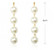 Korvakorut, FRENCH RIVIERA|Long Pearl Earrings in Silver