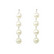 Korvakorut, FRENCH RIVIERA|Long Pearl Earrings in Silver