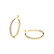Korvarenkaat, FRENCH RIVIERA|Modern Gold Hoops with Cubic Zirconia