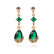 Juhlakorvakorut, ROMANCE|Romantic Teardrop Earrings in Emerald