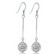 Korvakorut, FRENCH RIVIERA|Simple Glitter Ball Earrings in Silver