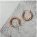 Kirurginteräsrenkaat, Chunky Rosegold Steel Hoops