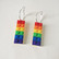 Korvakorut, Hoop Blocks Earrings in Pride Colours