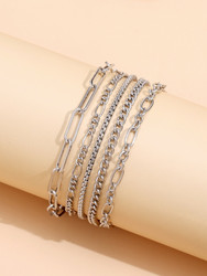 Rannekorusetti, FRENCH RIVIERA|Modern Silver Bracelet Set