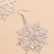 Joulukorvakorut, Large Silver Snowflake