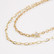 Kerroskaulakoru, FRENCH RIVIERA|Two Layer Star Necklace in Gold