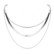 Kerroskaulakoru, FRENCH RIVIERA|Multi Layer  Necklace in Silver
