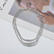 Kerroskaulakoru, FRENCH RIVIERA|Silver Glitter Necklace