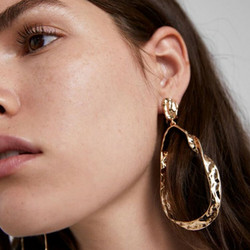 Korvakorut, FRENCH RIVIERA|Large Paola Earrings in Gold