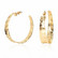 Korvarenkaat, FRENCH RIVIERA|Wide Patterned Gold Hoops