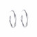 Korvarenkaat, FRENCH RIVIERA|Twist Matte Silver Hoops