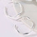 Korvarenkaat, FRENCH RIVIERA|Twist Matte Silver Hoops