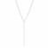 Kirurginteräskaulakoru, FRENCH RIVIERA|Y-Shaped Necklace in Silver