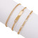 Rannekorusetti, FRENCH RIVIERA|Bronx Gold Bracelet Set