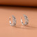 Korvakoru/kiipijäsetti, Non-Piercing CZ Earring in Silver