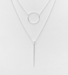 Hopeakaulakoru, PREMIUM COLLECTION|Layered Silver Bar and Circle