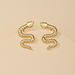 Korvakorut, PAPARAZZI|Trendy Snake Earrings in Gold