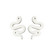Kirurginteräsnapit, Steel Snake Earstuds in Silver -käärmenapit