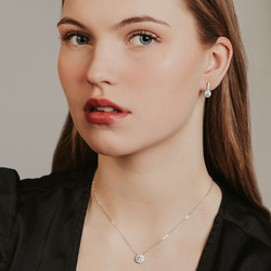 Kristallikorvakorut, FLOLY Paris|Celesse in Silver