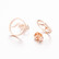 Kirurginteräsnapit, Wave Steel Earstuds in gold -teräsnapit