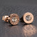 Kirurginteräsnapit, FRENCH RIVIERA|Roman Numerals Earstuds in Rosegold