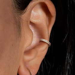 Lävistysrengas, Implant Grade Titanium Outward Facing Double-Lined CZ