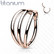 Lävistysrengas, Implant Grade Titanium Triple Hoops in Rosegold