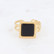 Sormus, BOHM PARIS|Bague Maude -dorée avec onyx