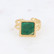 Sormus, BOHM PARIS|Bague Maude -dorée avec jaspe vert
