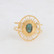 Sormus, BOHM PARIS|Bague Veda -dorée avec turquoise africaine