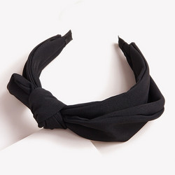 Hiuspanta|SUGAR SUGAR, Asymmetrical Bow Hairband in Black