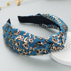 Hiuspanta|SUGAR SUGAR, Leopard Hairband in Light Blue