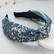 Hiuspanta|SUGAR SUGAR, Leopard Hairband in Light Blue