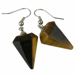 Korvakorut, NATURE COLLECTION|Pendulum Tiger Eye Earrings