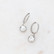 Korvakorut, BOHM PARIS|Boucles Silas avec crystal clair -rhodium