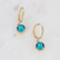 Korvakorut, BOHM PARIS|Boucles Silas avec crystal indicolite -dore