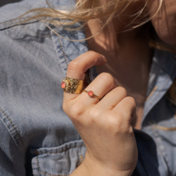 Sormus, BOHM PARIS|Bague Anais -tangerine