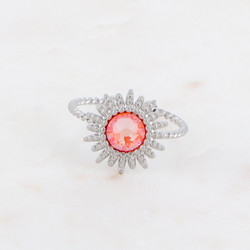 Sormus, BOHM PARIS|Bague Dao Rhodium -electric orange