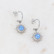 Korvakorut, BOHM PARIS|Boucles Soleil Rhodium -ocean delite