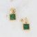 Korvakorut, BOHM PARIS|Boucles Maude -jaspe vert
